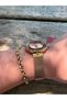 Rosegold Moving Stone Glass Wicked Cord Steel Color Changing Women's Watch - 4