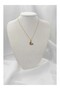 Stainless Steel Zircon Stone Heart Figured Women's Necklace – Stylish & Elegant Design