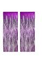 White Tablecloth, Purple Table Skirt, Purple Backdrop - 3