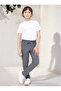Children's Canvas Cotton School Pants with Elastic Waist - 2