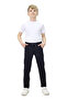 Children's Canvas Fabric Standard Leg School Pants with Elastic Waist - 4