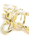 White LADIES HAIR CLAW - 3