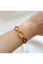 Steel Bracelet - Gold Steel Bracelet - Stylish Steel Bracelet - Bracelet - Steel Bracelet - 3