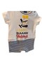 6 Months Inter Baby Boy Clothing Snap Closure-White Color Airplane Model Cotton Baby Clothing