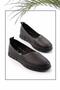 Black Leather Women's Casual Shoes K01467012403 - 2