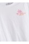 Lcw Kids White Crew Neck Floral Girls' T-Shirt & Shorts - 4
