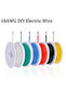 Green 5m 18 AWG 18 AWG Stranded Electrical Wire 18 Gauge Tinned Copper Wires Flexible Silicone Elect - 7
