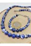 Galaxy Series Sodalite Stone Necklace & Bracelet Set - 4