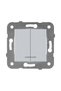 MECANISM COMUTATOR CU LED SILVER KARRE PLUS - 2