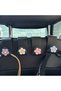 4 Pieces of Random Colors for Vehicles, Clothes, Bags, Hangers with Flowers in Different Colors - 4