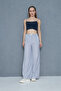 Women's Brode Detailed Striped Poplin Trousers 700-3757