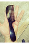 Bone Comb Buffalo Horn Wide Tooth Spacing Large Size Horn Comb - 3