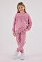 Licensed Girls' Top and Bottom 2 Piece Tracksuit Set