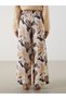 Gemusterte Damenhose mit elastischem Bund - 4