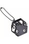 Multifunctional Keyring, Folding Pocket Knife, 7 Functions, Black, - 2