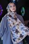 Hydrangea Flower Pattern Mink Soft Cotton Shawl - 2