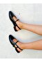 Dozza Black Patent Leather Strappy Ballerina Shoes - 4