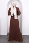 Plum Side Tie Evening Dress - 4