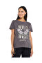 Dark Grey WB ROUND NECK GLAM TEE 8-18