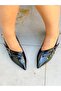 Mia Black Patent Leather 3-Buckle Heel Sandals - 2