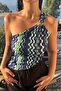 2587 Single Sleeve Ring Detailed Asymmetrical Blouse