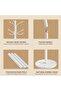 Metal Coat Rack Stand, Modern Freestanding Coat Rack with Natural Marble Base, White Coat Racks and - 5