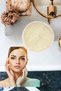 Set of 2 Natural Pumpkin Fiber Coffee Soap Exfoliating Care Firming Acne Cleansing Fiber Facial Pad - 5