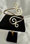 Gold Color Spiral Motif Adjustable Arm Accessory (Diameter: 9cm) - 4