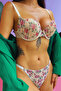 مجموعة حمالة صدر لامعة مدعمة بتصميم زهور B-Cap Underwire - 2