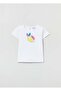 Crew-Neck T-Shirt With Glitter Print