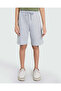 Basic Shorts For Boys In Grey Melange - 2