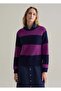 Striped Pullover With Raglan Sleeves - 2
