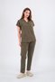 Top Size Lycra Polo Collar Bat Sleeve Nurse and Doctor Uniform Set Scrubs Hospital Uniform