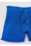 Kids Girl Shorts In Textured Fabric With Ribbing - 3