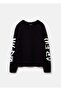 Oversized Pullover With Jacquard Lettering