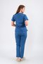 Top Size Lycra U Neck Bat Sleeve Nurse and Doctor Uniform Set Scrubs Hospital Uniform - 3