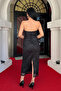Griter Fabric Strapless Pencil Dress - Black - 5