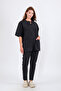 Top Size Lycra V-Neck Bat Sleeve Nurse and Doctor Uniform Set Scrubs Hospital Uniform
