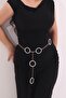 Women's Gold Pearl Ring Adjustable Chain ​​Belt Pmkm25770 - 2