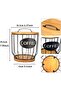 Coffee Pod Holder with Antique Wooden Lid and Base K-Cup Storage and Coffee Capsule Organizer Basket - 5