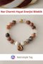 Life Energy Natural Stone Bracelet with Pomegranate Charm - Certified - Jasper & Moonstone - 4