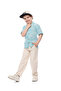 Beige BOYS WOVEN PANT 2-8Y