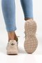 Beige Women's Casual Sneaker Shoes Stylish High Sole - with Color Options - 9