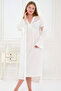 2-Piece Maternity Nightgown Set with Lace and Morning Dress