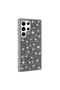Galaxy S22 Ultra Case Shiny Gemstone Design Brsa Diamond Cover - White - 3
