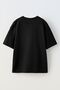 Unisex Black Oversize Cotton Biker Couple Hugging Printed Knitted T-Shirt - 2