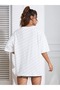 Moon Sun T-Shirt - White Printed Oversize Crew Neck Short Sleeve T-Shirt - 2
