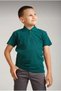 Unisex Short Sleeve Polo Collar School and Daily Use T-Shirt - 4