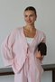 Women's Lightweight Sheer Double Tie Muslin Fabric Kimono 1101 - 6