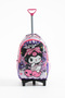 Glitter Kuromi Rickshaw Nutritious Primary School Bag - Fixed Rickshaw Mechanism (Folding Front Foot) - 2